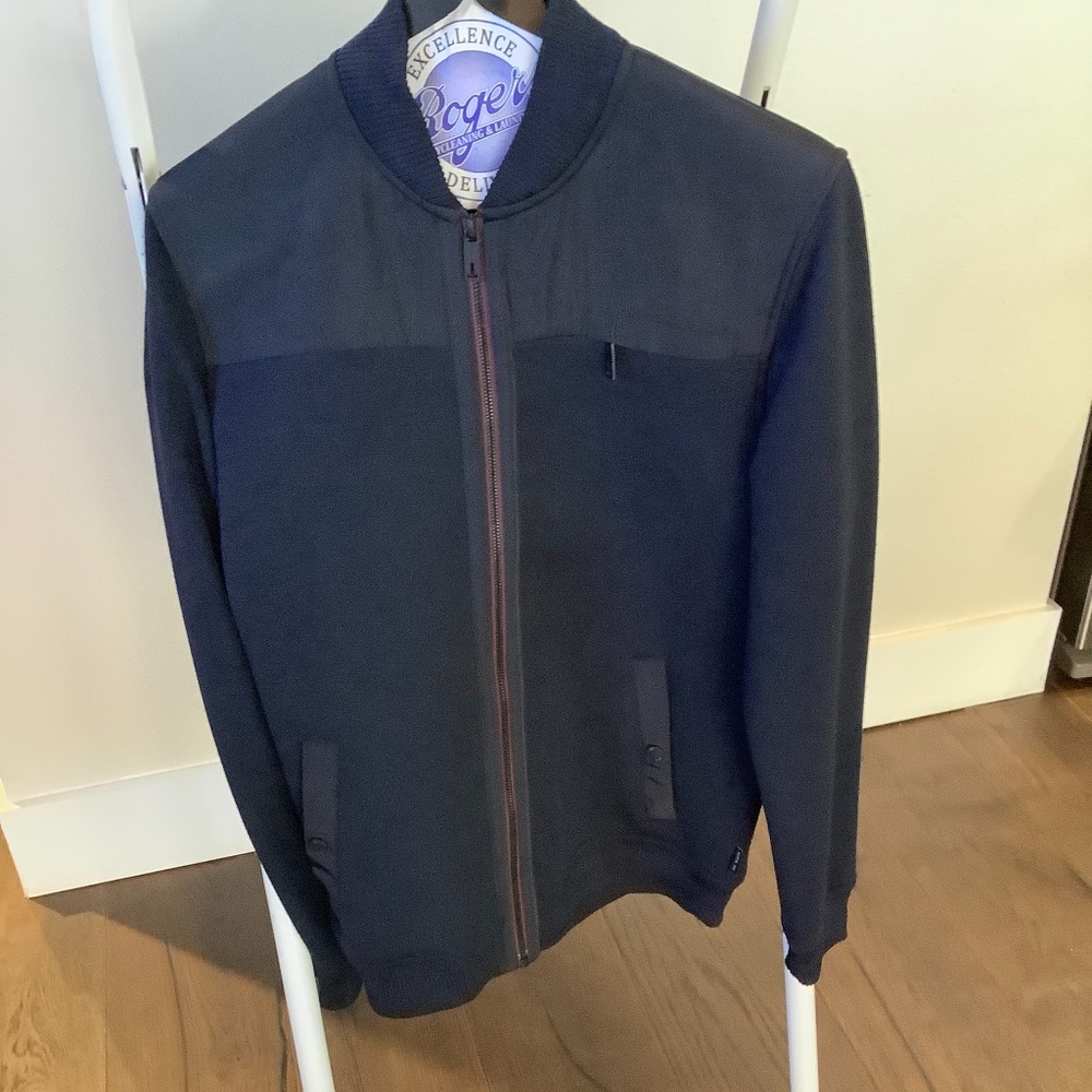Navy Bomber Jacket Size Small